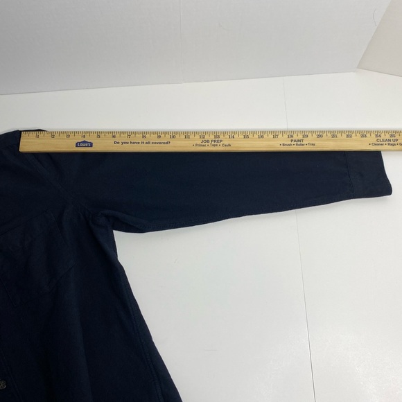 Mens H&M L.O.G.G. Label of Graded Goods Long Sleeve Button Down Black Shirt Sz M - Picture 8 of 9